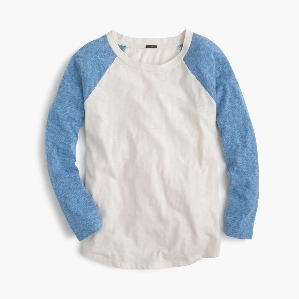 J. Crew Long Sleeve Shirt Size Small Baseball